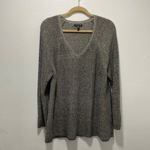 Eileen Fisher Cotton Grey Knit Sweater
